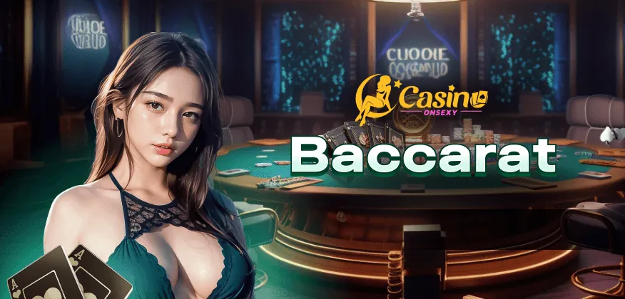 Sòng bạc trực tiếp với dealer đang chia bài Baccarat